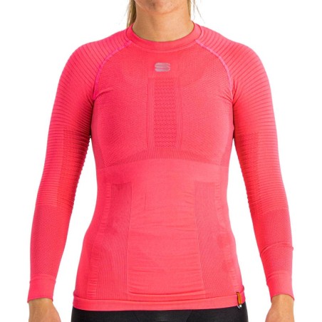 Kvinner termisk t-skjorte Sportful 2nd Skin W Tee Long Sleeve bubble gum